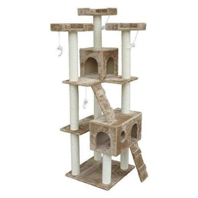 China Different Size Flannel Pet Toy for Customized Cat Climbing Frame and Scratcher at Wholesal for sale