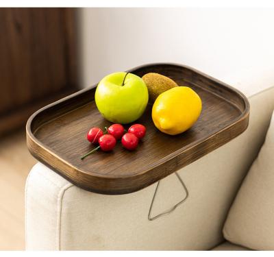 China Bamboo Wood Sofa Armrest Tray Custom Printed Various Size Bamboo Plate for Household for sale