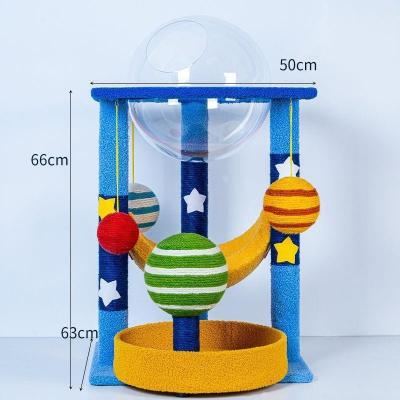 China Cat House Cat Tree Multi Color Cat Scratcher Board for Cat Toy and Crawling Frame for sale