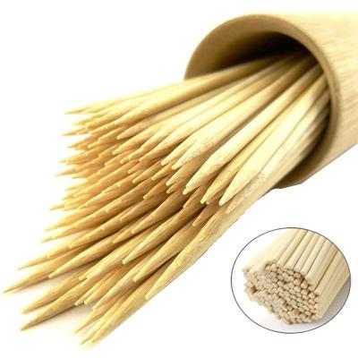 China Custom Logo Flat BBQ Wegwerp Barbecue Bamboe Skewer Kebab Sticks voor verzendkosten Te koop