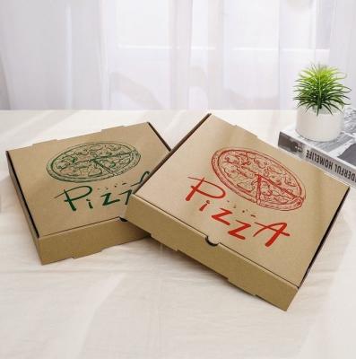 China Papel retangular de design personalizado de qualidade alimentar embalagem de alimentos para levar caixa de pizza para vários tamanhos à venda