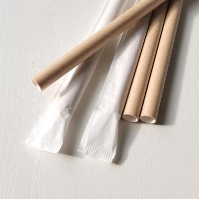 China Customization Logo Biodegradable Bubble Tea Paper Straws with Customization Option for sale