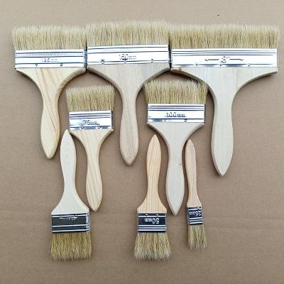 China Natural Black Bristle Brush with Wooden Handle Package Size 54.50cm * 50.00cm * 35.00cm for sale