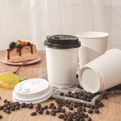 China Double-Layer Paper Cup Without Lid Creative Disposable Corrugated Milk Tea Cups for sale