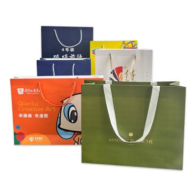 China Custom Printing Biodegradable Paper Gift Handbag for Eco-Friendly Packaging Solutions for sale