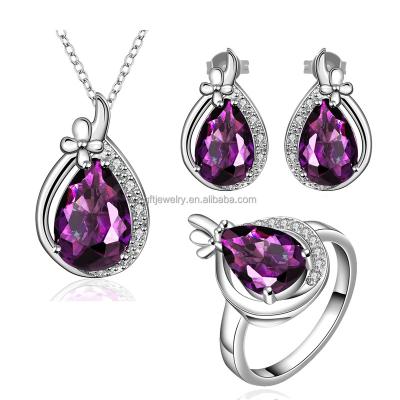 China 2017 Trendy Fashion Design 925 Sterling Silver Jewelry Set Bridal for sale