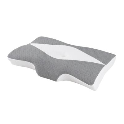 China Luxury Anti-Static Butterfly Memory Foam Cervical White Gray Pillow For Comfortable Sleeping for sale