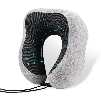 China Anti-Apnea Custom Kids Memory Foam Ergonomic U Shaped Neck Support Travel Pillow For Airplane for sale