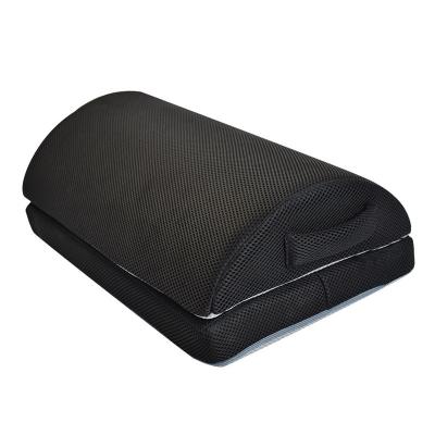 China Custom Anti-bacteria Travel Foot Rest Under Desk Cushion Memory Foam Foot Cushion Moving Pillow for sale