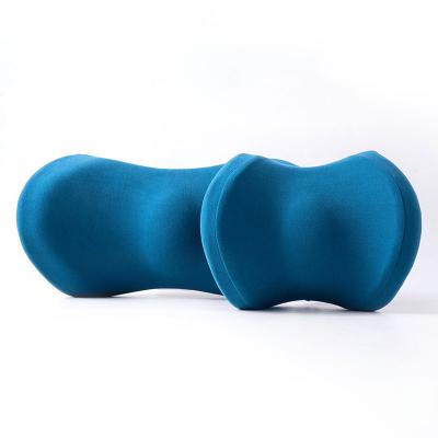 China Wholesale Anti-static Memory Foam Lumbar Support Pillow Car Pillow Headrest Orthopedic Set for sale