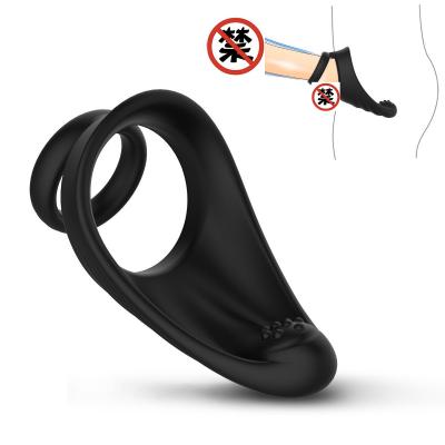 China Delay Ejaculation Stimulate Adult Sex Toys Waterproof Silicone Male Masturbator Delay Ejaculation Stimulate Massager Penis Trainer Closure Ring For Men for sale