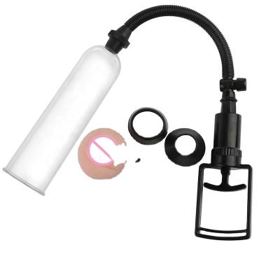 China Best Selling Adult Sex Toy Hand Erection Aid Held Mens Penis Enhance Device Dildo Enlarger Penis Supplement Pump Vacuum Pump For Men for sale