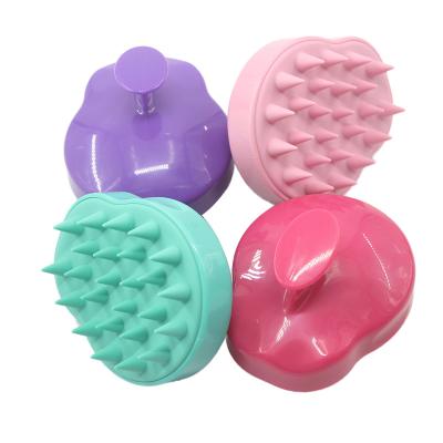 China Portable Waterproof Pet and Cat Massage Comb Silicone Scalp Hair Massage Shampoo Brush for sale