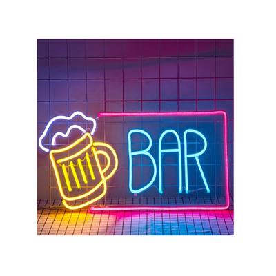 China Rich Colors Beer Logo LED Acrylic Neon Sign Advertising Indoor Personalized Logo Led Beer Light Custom for sale