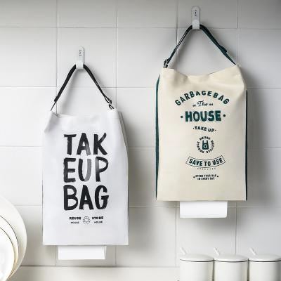 China Sustainable Wall Mounted Kitchen Storage Extraction Plastic Bag Collector Trash Bag Storage for sale