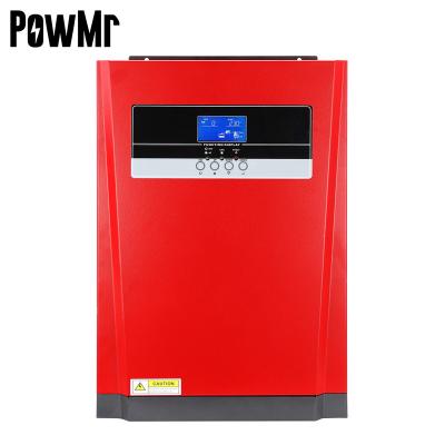 China Can work no battery free shipping! ! ! PowMr 5KW 48V 230V MPPT 80A Max 500V Charger Input 5000W Pure Sine Wave Solar Hybrid Inverter for sale