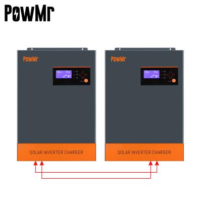 China Can run without stock battery! PowMr 11KW 48V Batteryless Inverter 220V 80A MPPT 500V PV Input with/no Parallel Function Solar Panel Hybrid Inverter for sale