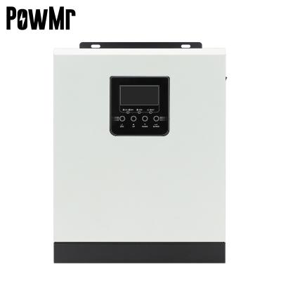 China Solar Inverter That Works With Generators Free Shipping! ! ! PowMr 3KVA 2400W 24V DC 230VAC PWM 50A Controller HPS-3K-24V Pure Sine Wave Hybrid Solar Inverter for sale