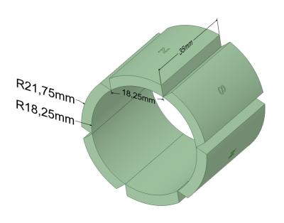 China Segment-Neodym-Magneten NiCuNi-Beschichtung des Bogen-N52 für Motoren zu verkaufen