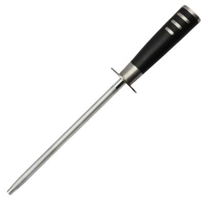 China Kitchenware High Quality Carbon Steel 8 Inch Honing Steel Knife Sharpening Rod For Master Chef for sale