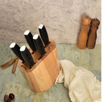 China Viable Wholesale Acacia Wooden Knife Block Kitchen Blade Wooden Rack Storage for sale