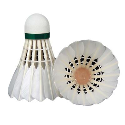 China Top Grade High Quality Double Cork Head Duck Feather Badminton Ball for sale