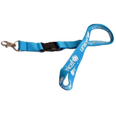 China Advertising Cheap Custom Sublimation Printing Brand Name Specialized Reusing ID Card Holder Neck Water Bottle Holder Lanyard for sale