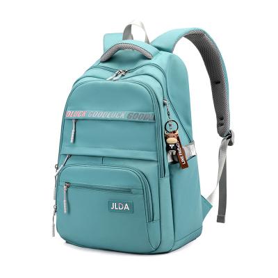 China Anti-theft High Quality Nylon Backpack Pink School Bags Fashion Girls Outdoor Rucksack Custom Women Girls Leisure Backpack for sale