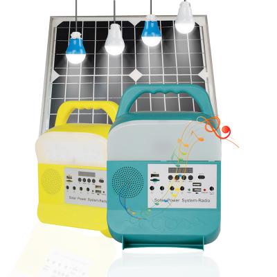 China Africa Home Large Capacity Solar Panel 10W Mobile Charging System Mini Solar System For Light Kits for sale