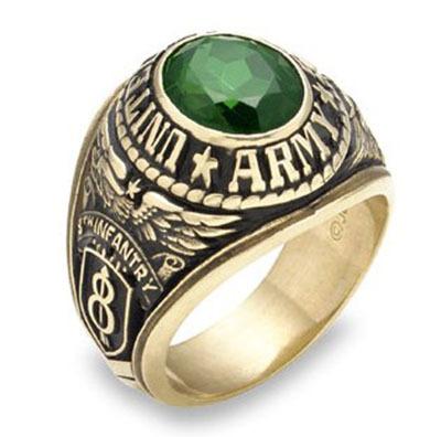 China Custom Stainless Steel Army Ring Military Rings For Men for sale