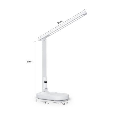 China Modern Contemporary ABS 3 Tier Promotion Dimmable Led Desk Light Lamp Desk Led White for sale