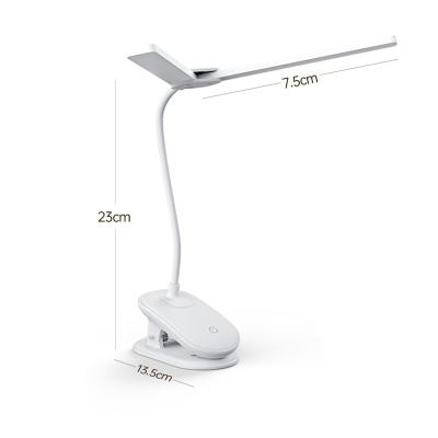 China Modern High Quality Endless Dimming LED Clip Desk Lamp LED Learning Reading Desk Lamp for sale