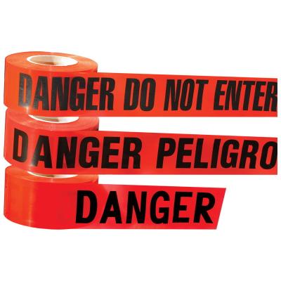 China Red Danger Tape Material Polyethylene Plastic Barrier Tape à venda