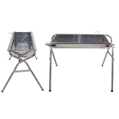 China Adjustable Size Factory Price Portable BBQ Grills High Quality Stainless Steel Outdoor Charcoal Party BBQ Grills 3-5 for sale