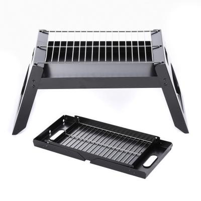 China Custom Portable Adjustable Size Charcoal BBQ Grill Easily Assembled Folding Collapsible Outdoor BBQ Grill Folding Camping for sale