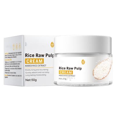 China Anti Aging Rice Puree Moisturizing Cream Skin Rejuvenation Facial Skin Care Products Wholesale Facial Cream for sale