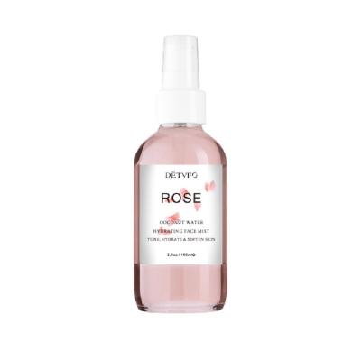 China Witch Hazel Rose Face Toner Mist Moisturizing Toner Private Label Spray Rose Water Skin Toner for sale