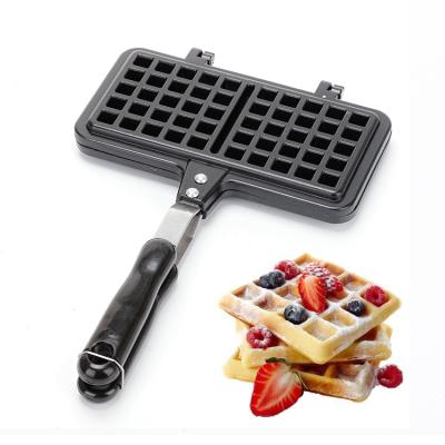 China Wholesale High Quality Non-stick Outdoor Baking Egg Waffle Maker Waffle Maker Machine 2 Place Waffle Baker for sale