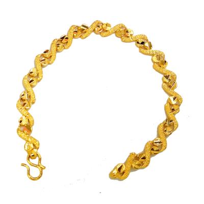 China Beautiful women's gold-plated bracelets of copper alloy fine jewelry (gold-plated surface), water droplets bracelet for sale