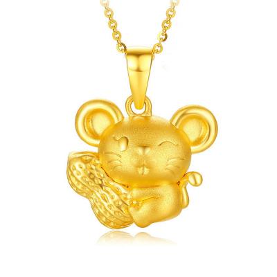 China Ethnic Cute Pendant Necklace Cartoon Mouse Peanuts Popular Women's Mini Necklace for sale