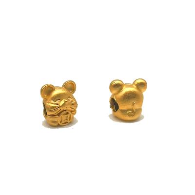 China 24K Gold Brass Plated Thai Gold Crossing Mouse Accessories Vietnam Gold DIY Jewelry Accessories Charm for sale