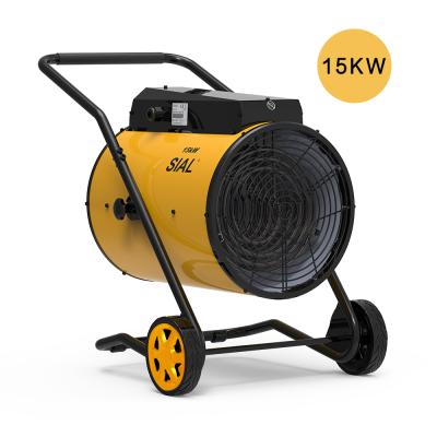 China Industrial Hotels SIAL D15 Heater With Wheels Easy To Move Portable 15kw Electric Heater Built-in for sale