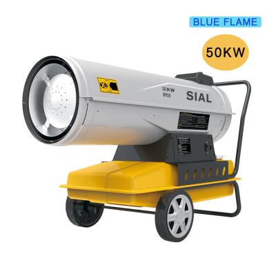 China Hotels SIAL 50KW New Professional Industrial Blue Flame Kerosene Heater Diesel Portable Diesel Heater for sale