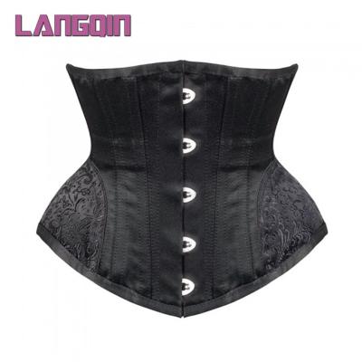 China Gothic Corset Waist Cincher Steampunk Bustiers Workout Bustiers Antibacterial Upper Body Shapewear Slimming Belt 14 Steel Boned Sexy Corset Waist Trainer Lingerie for sale