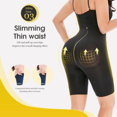 China LangQin Logo Women's Antibacterial Shapewear Custom High Elastane Waist Trainer Tummy Waisted Briefs Seamless Butt Lifter Corset for sale