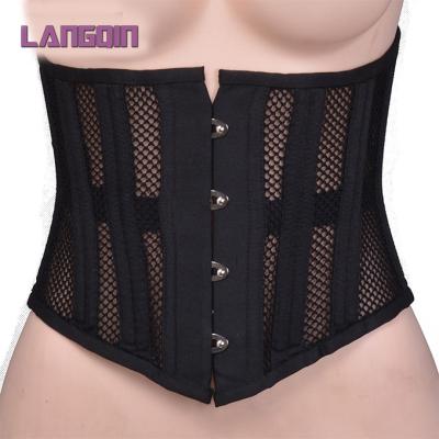 China Antibacterial New Arrivals Shape Waist Cincher Women 2021 Vintage Mesh Bustier Waist Cincher Women Under Bust Corset for sale