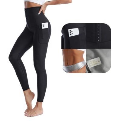 China Sauna Sweat Slimming Panty Gaiters Langqin Women's Shaper Fashion Heating Sweat Sauna Slimming Panty Gaiters Waist Trainer Slimming Shapers for sale