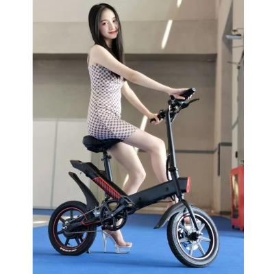 China China factory directly sale 36V 350W steel motor 14 inch electric bike/folding e bicycle for adult for sale