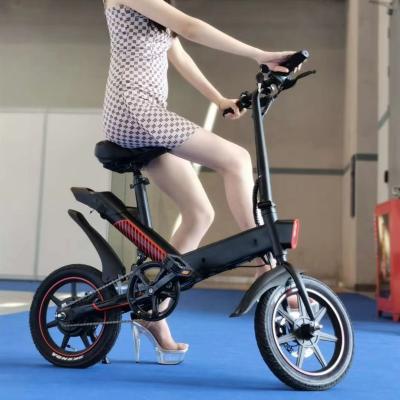 China Steel Electric Folding Bikes E-Bikes Personal City Carrier Electric Bike for sale