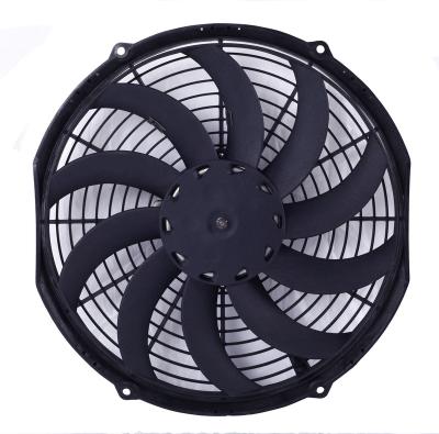 China High quality and good price of bus or truck condenser 12 inch push or pull fan to replace SPAL VA10 series of China manufacture refrigerator car for sale